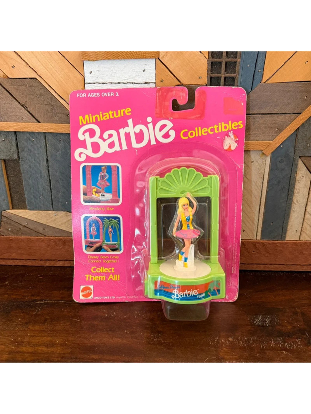 Vintage 1988 Miniature Barbie Collectibles California Dream California 3" NIP